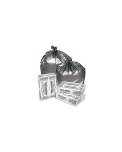 Pitt Plastics TI3340S Titanium Silver Garbage Bags - 33 x 40 - 33 Gallon Capacity - Extra Extra Heavy Duty - 1.5 Mil - 100 per case - Indiv Fold